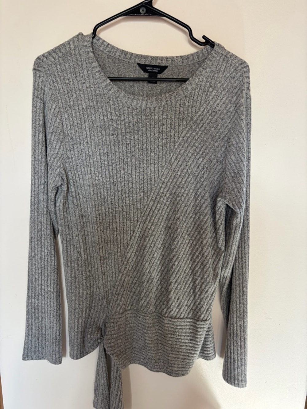 Grey Vera Vera Wang Heather Sweater